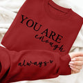 Women's Letter Print Round Neck Sweatshirt, Casual Long Sleeve Crew Neck Pullover for Fall & Winter, Women's Clothes for...