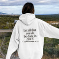 Women's Slogan & Cross Print Drop Shoulder Thermal Lined Hoodie, Fashion Casual Drawstring Pocket Hooded Sweatshirt for...