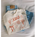 Women's Valentines Day Shirt, Xoxo Tee, Valentine's Day Outfit, Gift For Her Hoodie, Sweatshirt | PureTeeCo.com