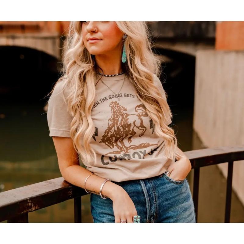 Women's Wild Junkie Graphic Tee, Cowboy Up Design, Western Country Style Shirt Hoodie, Sweatshirt | PureTeeCo.com