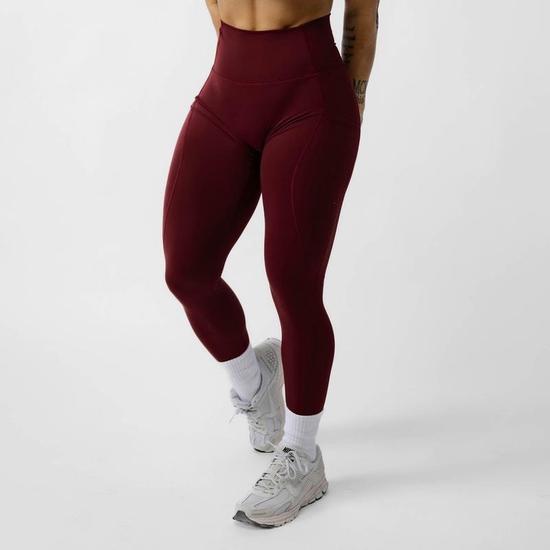 Women's Wine Victory Leggings with Deep Pockets, Plain Pattern for All Seasons T-Shirts, Hoodie, Sweatshirt | PureTeeCo.com