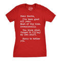 Womens Dear Santa I'll Buy My Own Stuff T Shirt Funny Christmas Present Tee for Ladies Funny Womens T Shirts Cute...