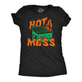 Womens Funny T Shirts Hot Mess Dumpster Fire Sarcastic Graphic Novelty Tee for Ladies Funny Womens T Shirts Cute Vintage...