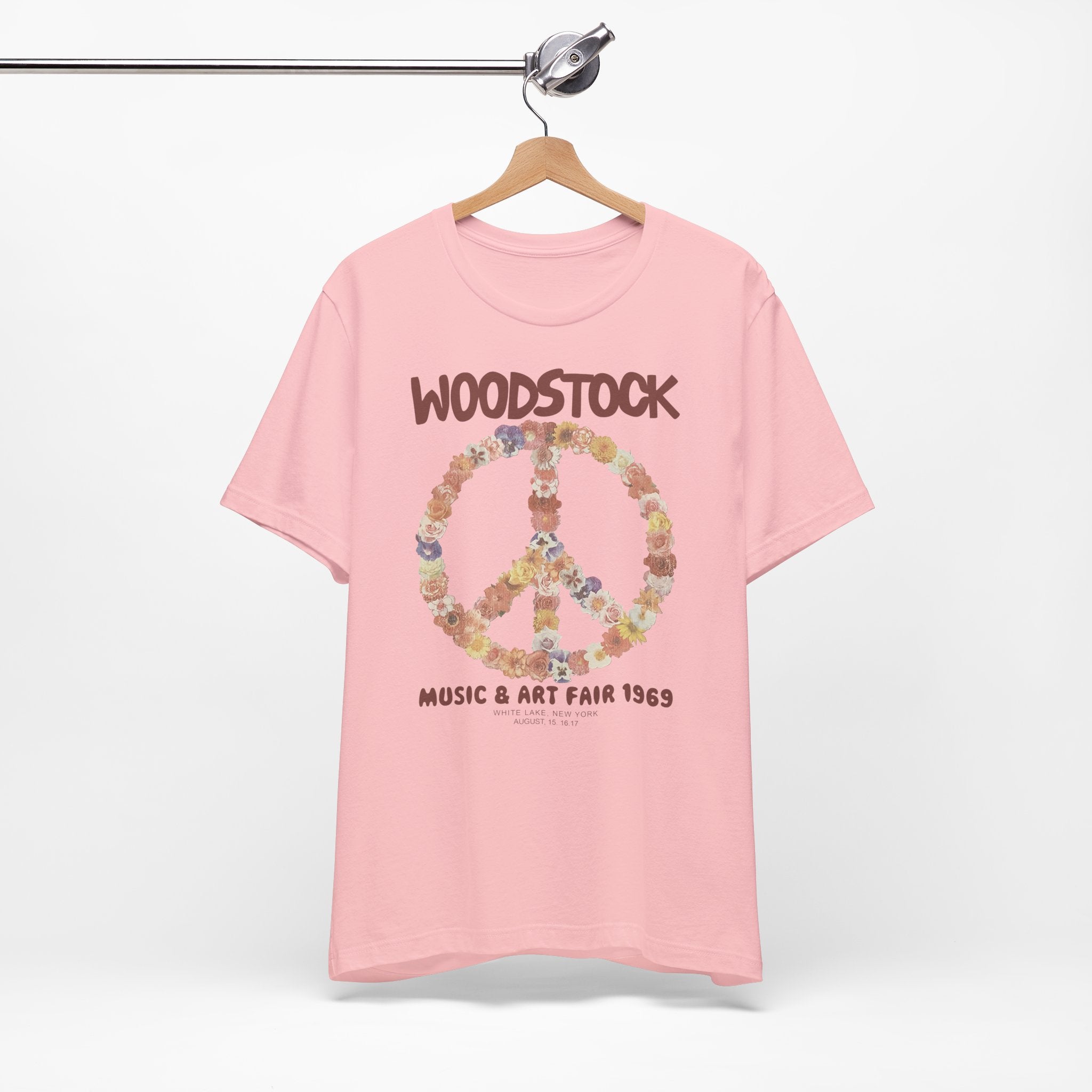 Woodstock 1969 Floral Peace T-Shirt thd Hoodie, Sweatshirt | PureTeeCo.com