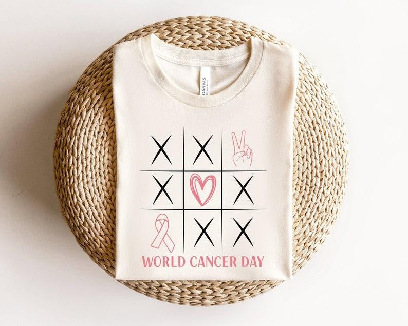 World Cancer Day Shirt, Cancer Awareness Shirt, Cancer Support Sweatshirt, Pink Ribbon Sweater, Cancer Motivational...