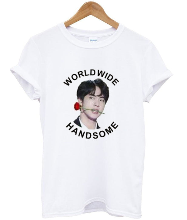 Worldwide Handsome BTS Jin T-Shirt Hoodie, Sweatshirt | PureTeeCo.com