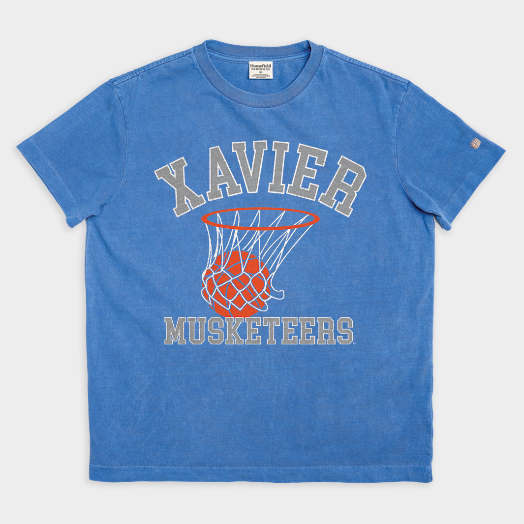 Xavier Musketeers Basketball Vintage Heavyweight Tee Style001 Hoodie, Sweatshirt | PureTeeCo.com (Image 1)
