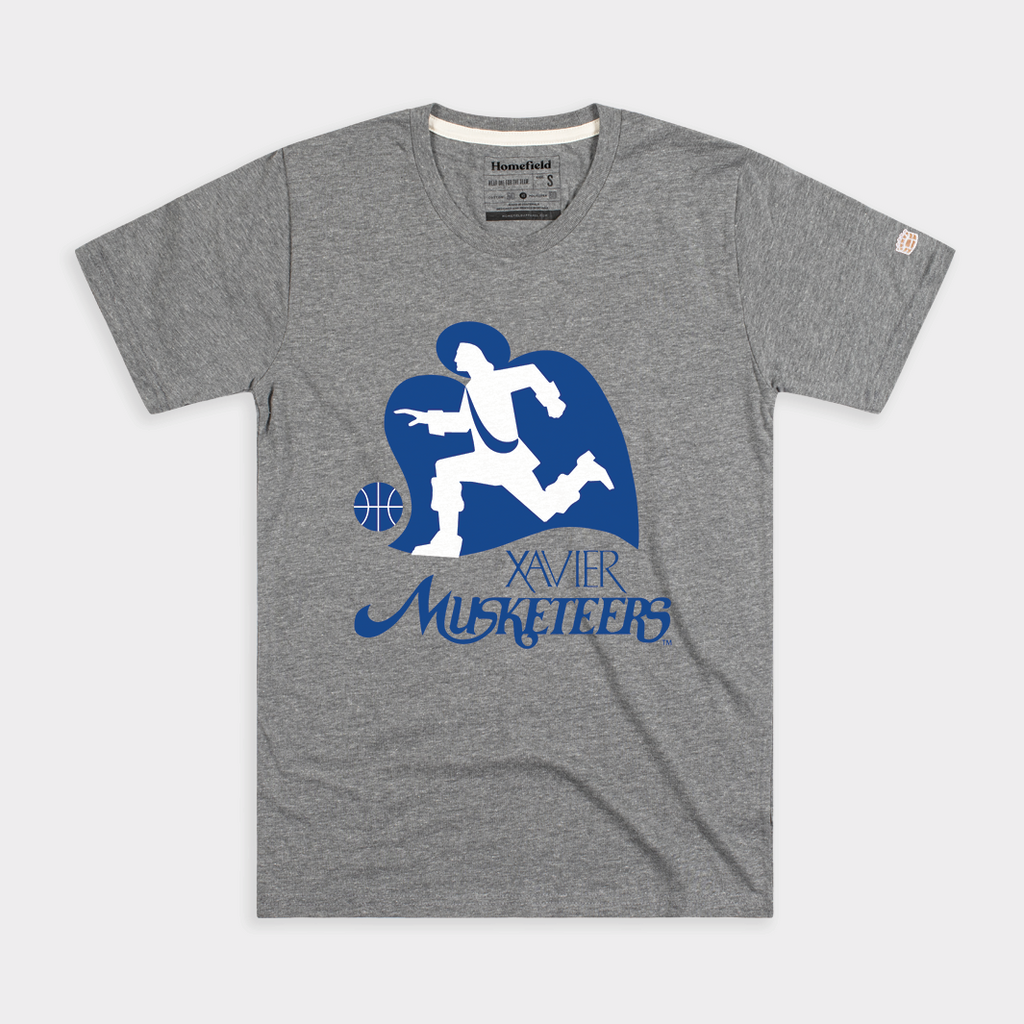 Vintage Xavier Basketball Logo Shirt Style001 Hoodie, Sweatshirt | PureTeeCo.com (Image 1)