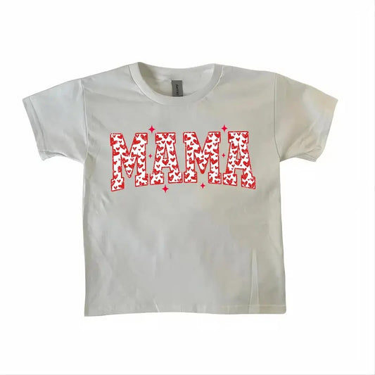 XOXO Checkered Baby Tee, Checkered Varsity Baby Tee, Retro Valentine , Valentines Coquette Bow Baby Tee
