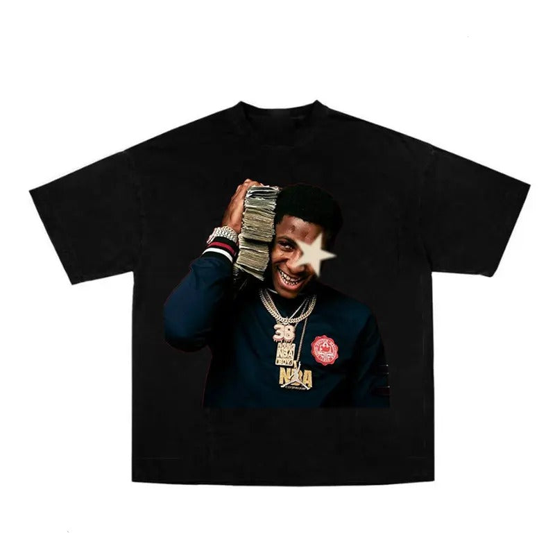 Y0ungBoy Star Big Face Rap T-Shirt Fans Gift Hoodie, Sweatshirt | PureTeeCo.com