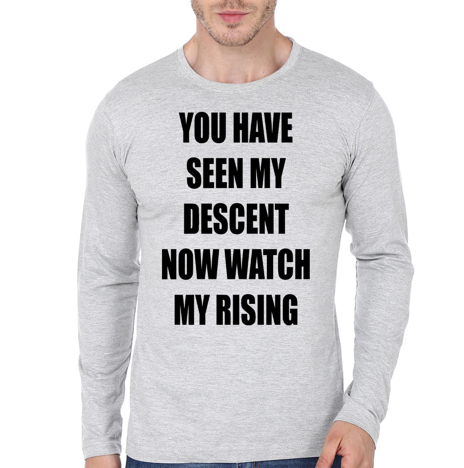 You Grey Full Sleeve Tee Hoodie, Sweatshirt | PureTeeCo.com