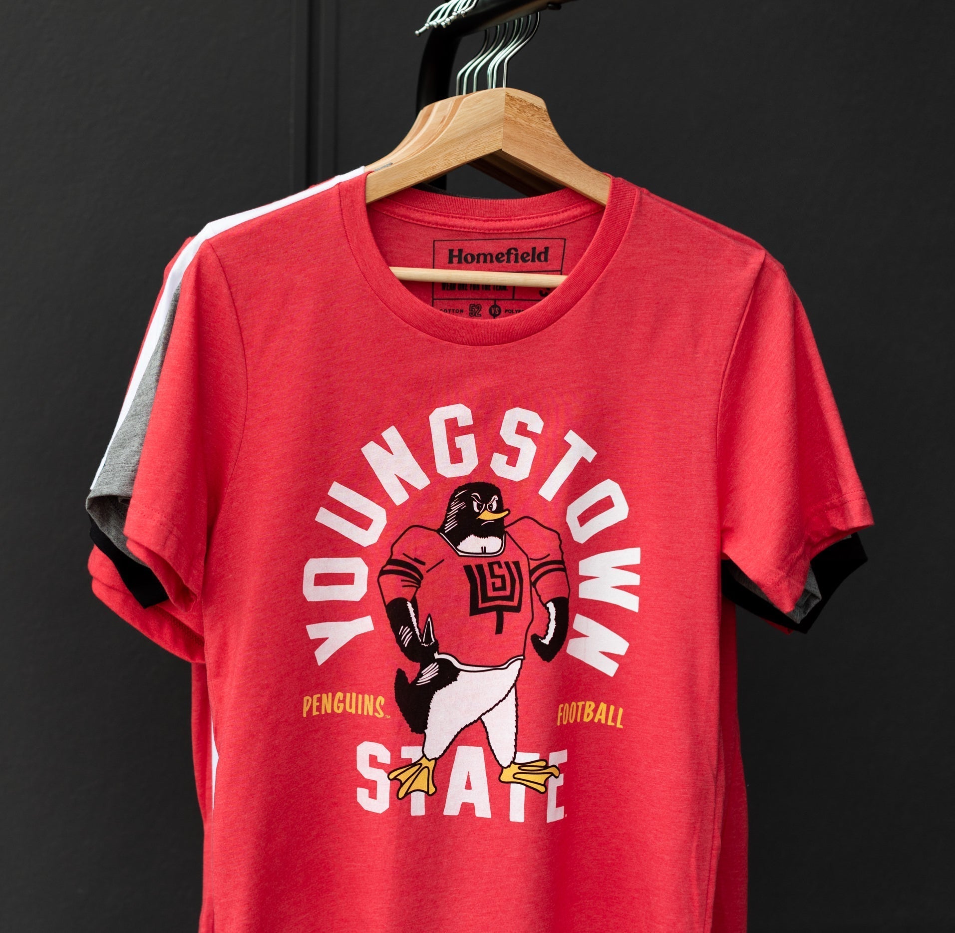 Youngstown State Penguins 1970s Football Tee Style001 Hoodie, Sweatshirt | PureTeeCo.com (Image 2)