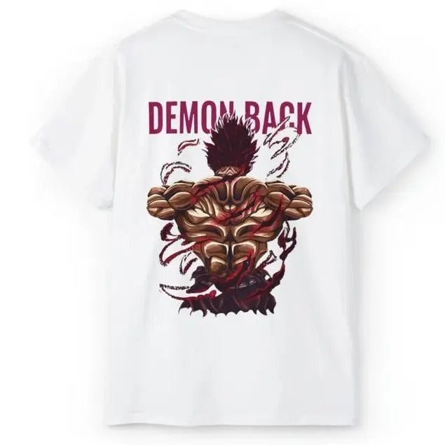 YUJIRO HANMA GYM Demon Back - Baki Shirt oversized pump cover - gym - fitness - anime