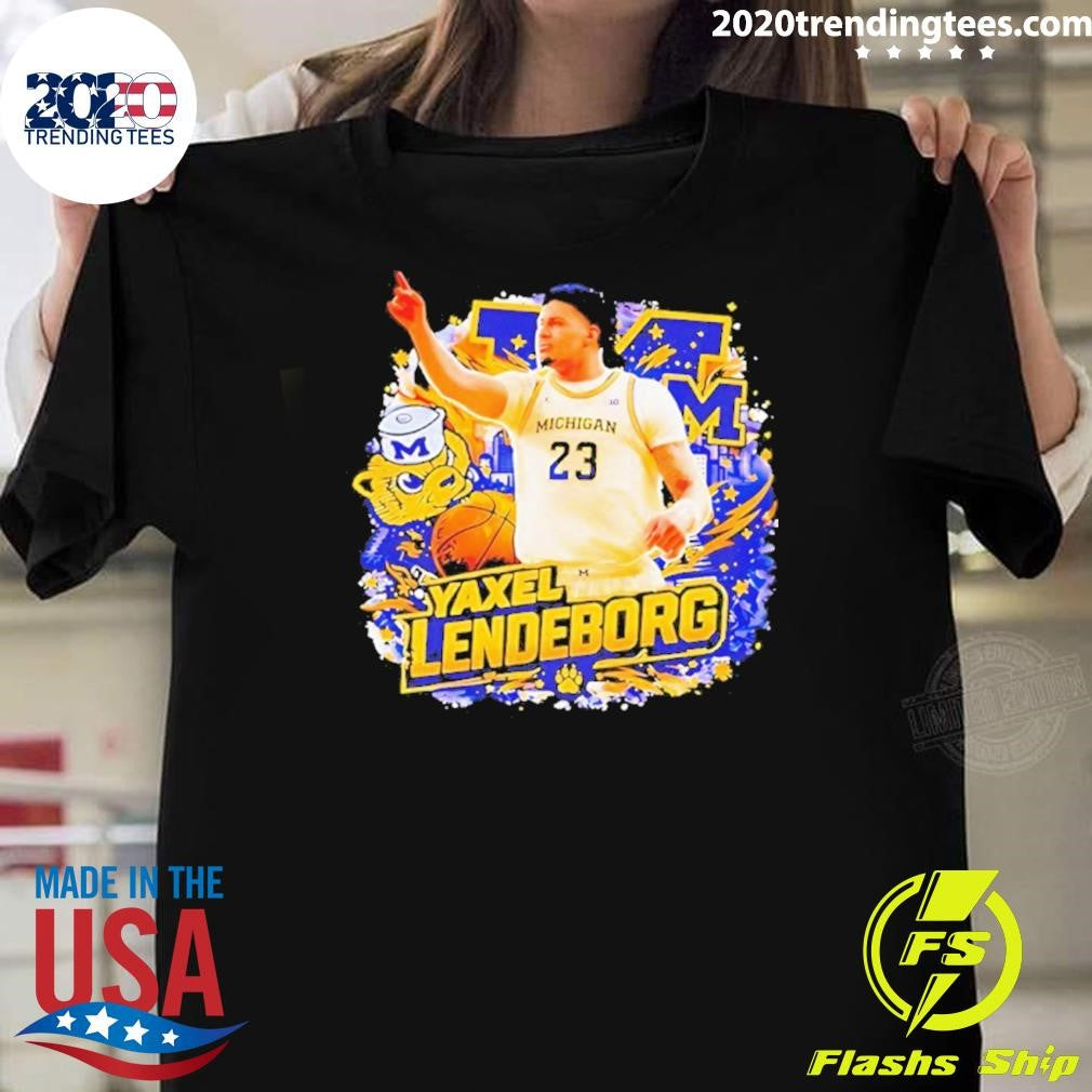 Yaxel Lendeborg Michigan Wolverines Basketball Vintage Shirt
