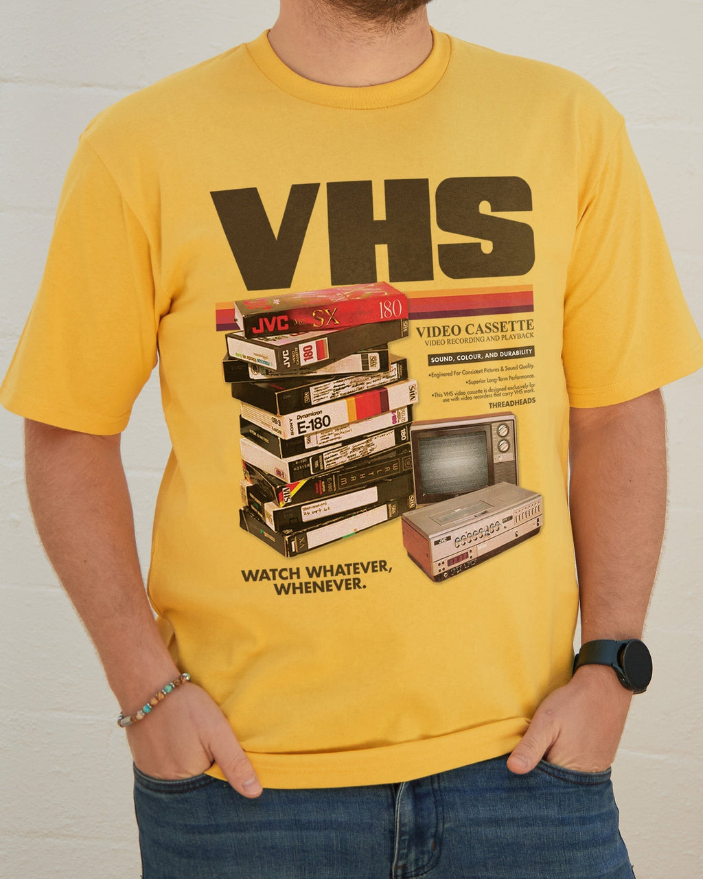 Vintage VHS Tapes T-Shirt Hoodie, Sweatshirt | PureTeeCo.com (Image 5)