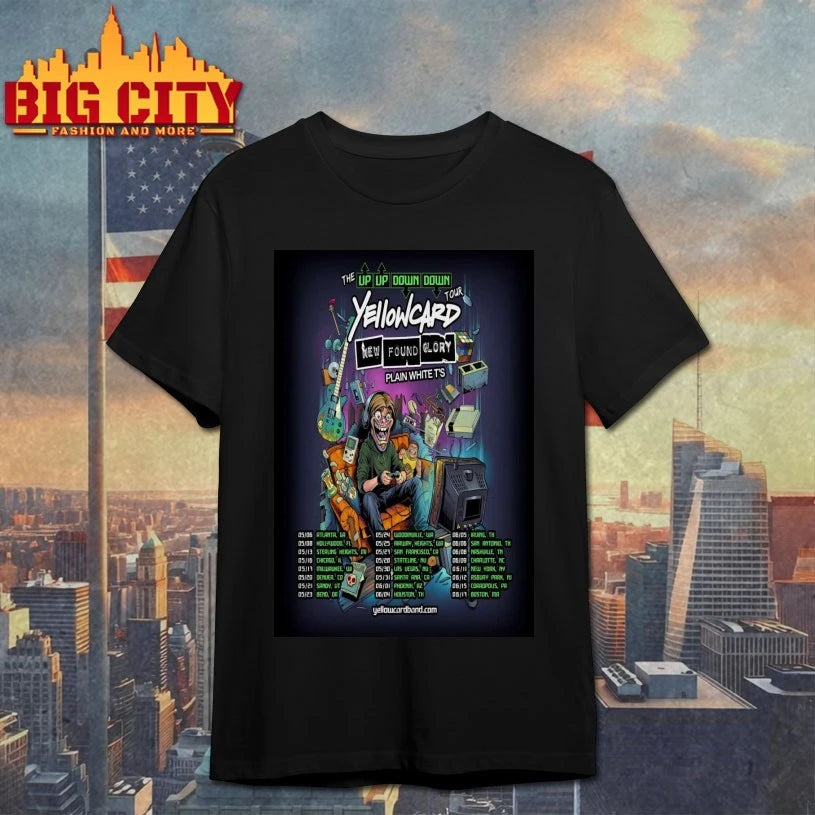 Yellowcard 2026 The UP Up Down Down Tour Poster shirt