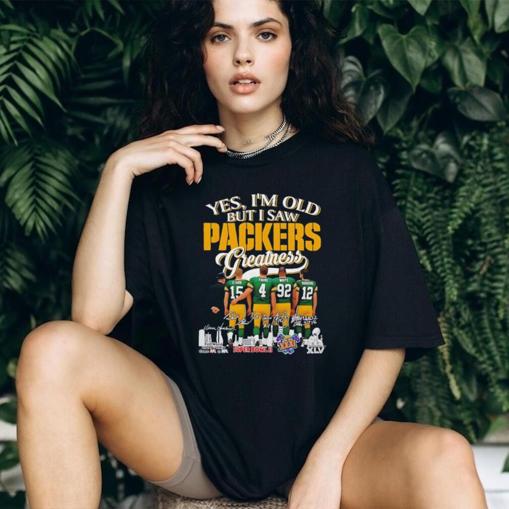 Yes I’m old but I saw Green Bay Packers greatness signature shirt