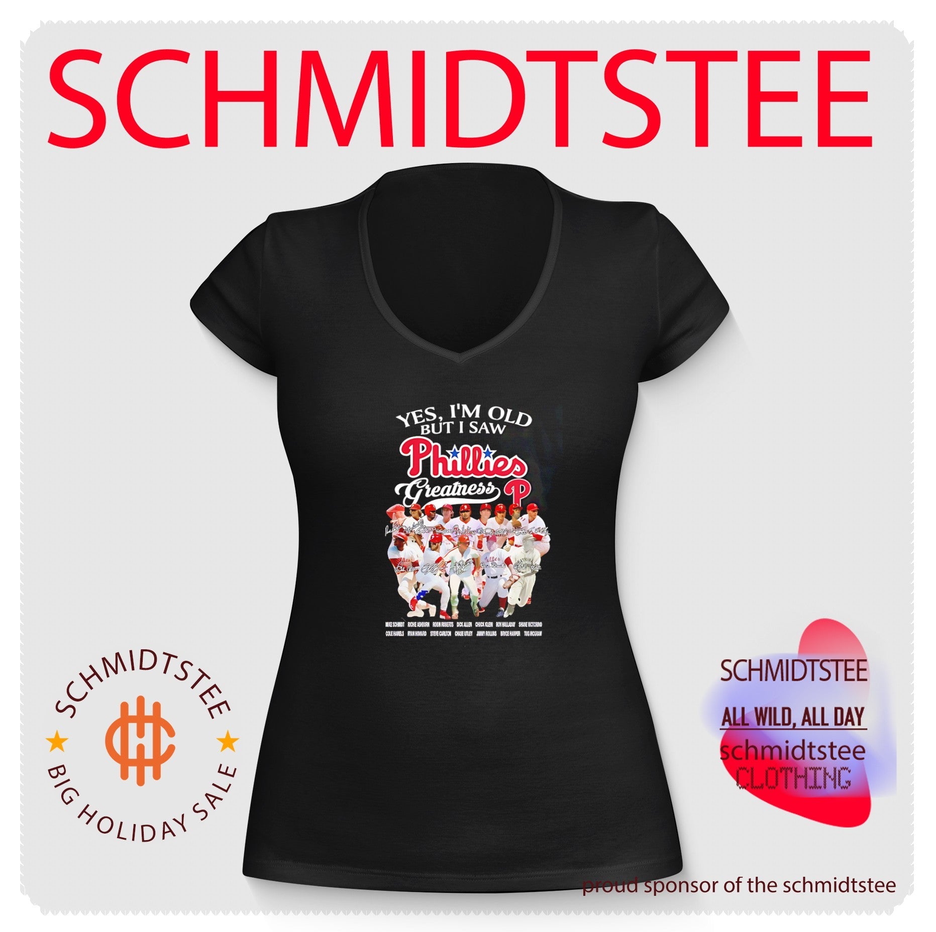 Yes I’m old but I saw Philadelphia Phillies greatness team collage shirt