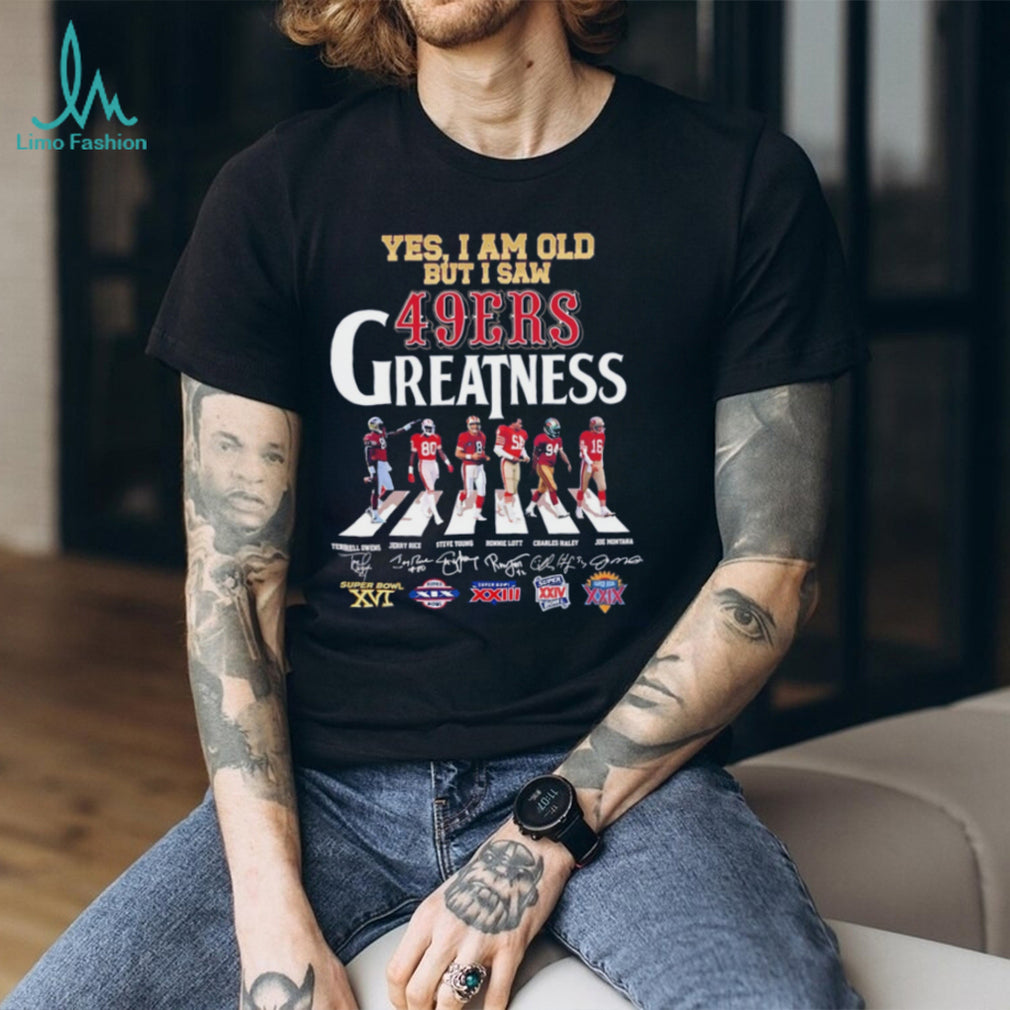 Yes I’m old but I saw San Francisco 49ers greatness Abbey Road signature shirt