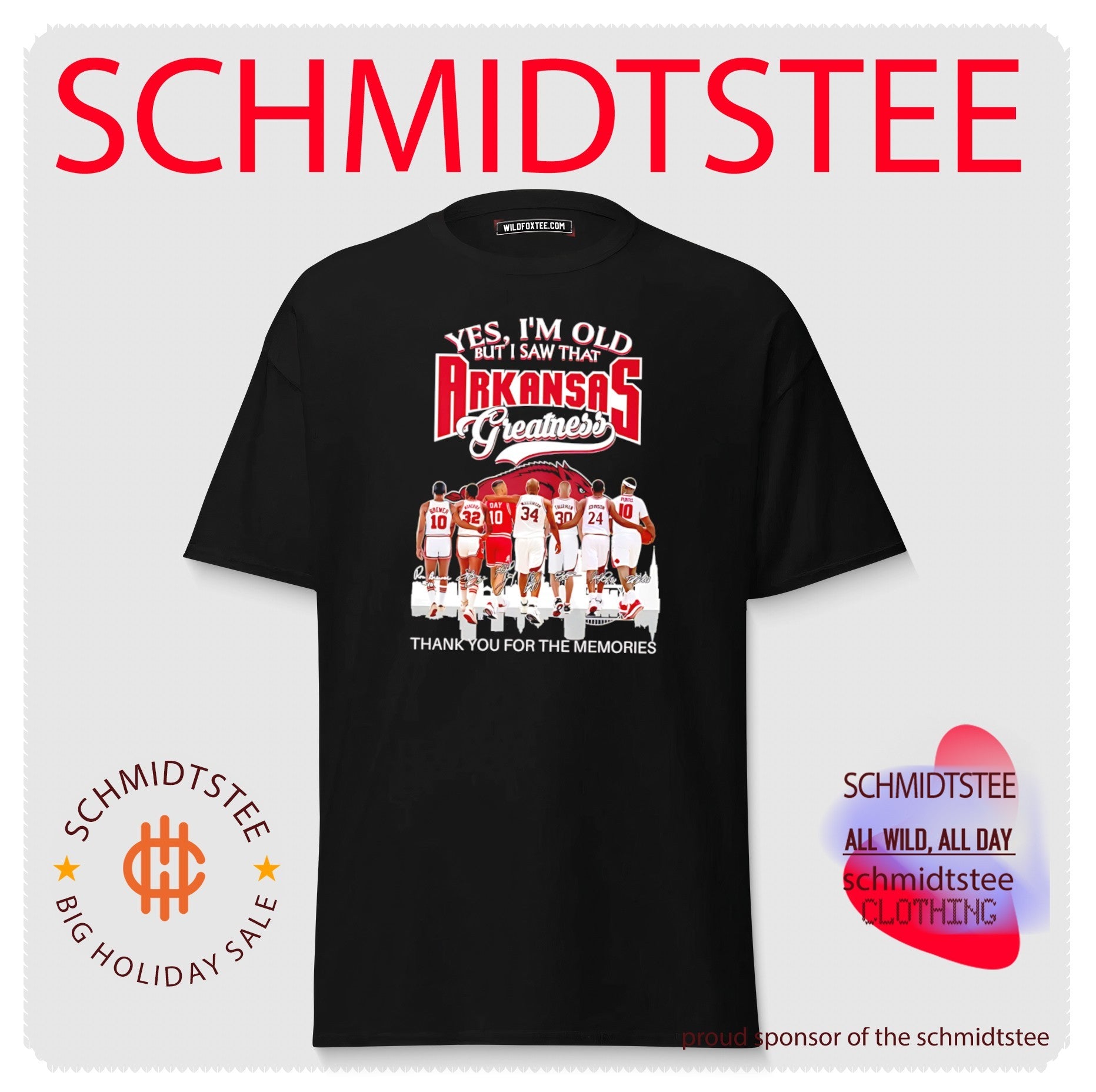 Yes I’m old but I saw that Arkansas Razorbacks greatness thank you for the memories shirt