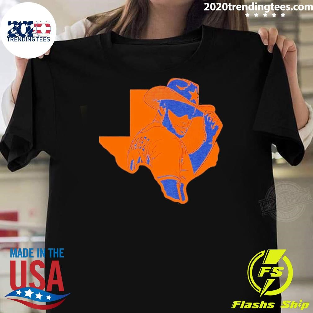 Yordan Alvarez Cowboy Houston Astros Mlb Home Run Hat Texas Map 2026 Shirt