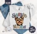 Yorkie Sweatshirt, Women's Crewneck, Cute Dog Mom Women's Sweatshirt T-Shirts, Hoodie | PureTeeCo.com