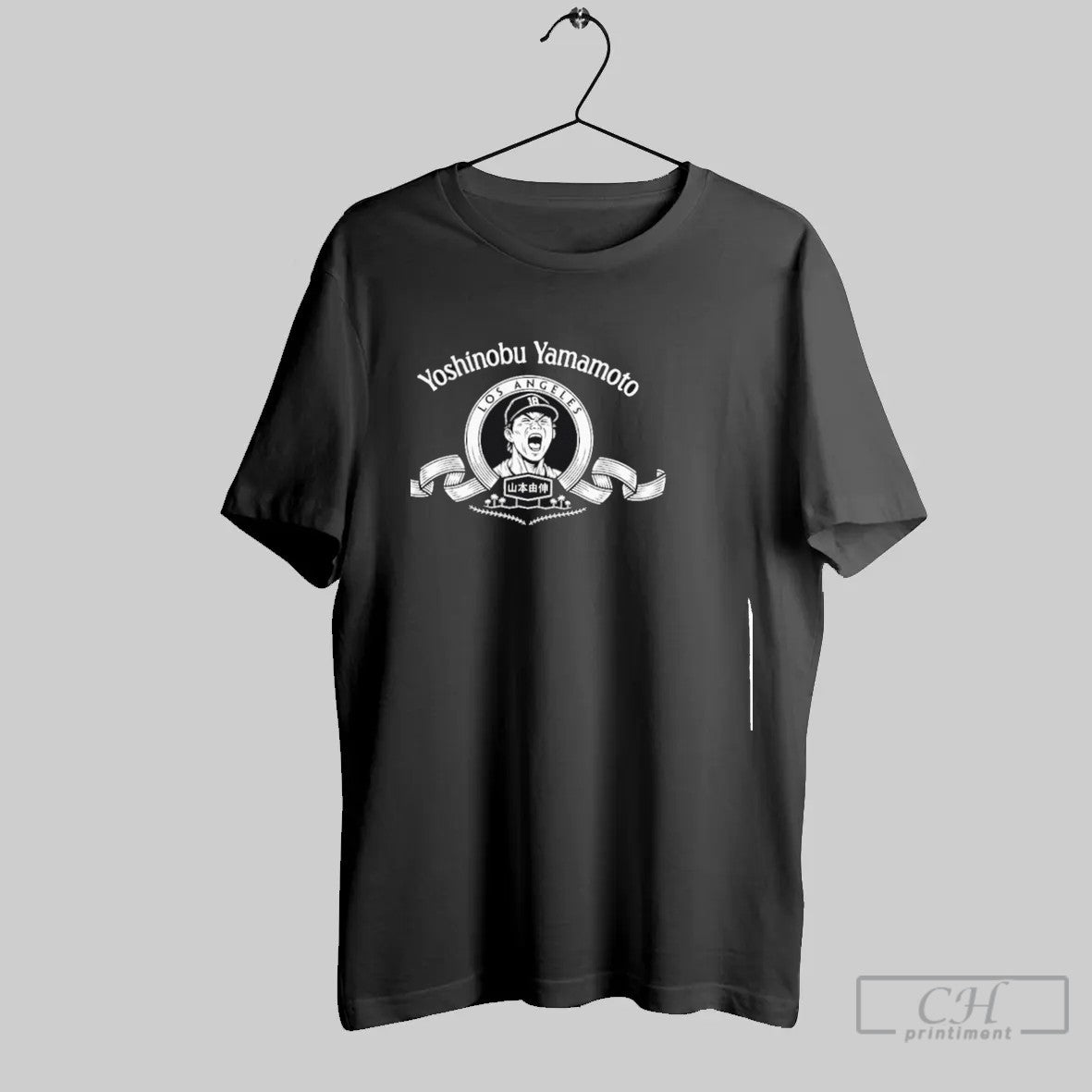 Yoshinobu Yamamoto Los Angeles Dodgers Mlb Parody Logo T Shirt