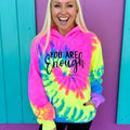 You Are Enough Tie-Dye Hoodie T-Shirts, Sweatshirt | PureTeeCo.com