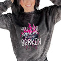 'You Can't Break Me, I'm Already Broken' Sweatshirt, T Shirt, or Hoodie | Vintage Grunge Aesthetic Skulls, Retro Vibes |...