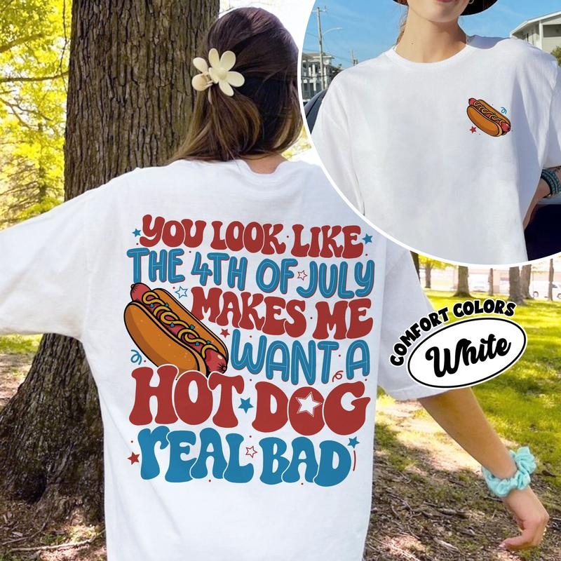 You Look Like The 4th Of July Funny 4th July Fourth Of July Shirt 2 Sided Shirt Hoodie, Sweatshirt | PureTeeCo.com