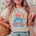 You Look Like The 4th Of July, Makes Me Want A Hot Dog Real Bad Shirt, Independence Day Tee, Funny 4th July Shirt, Hot...