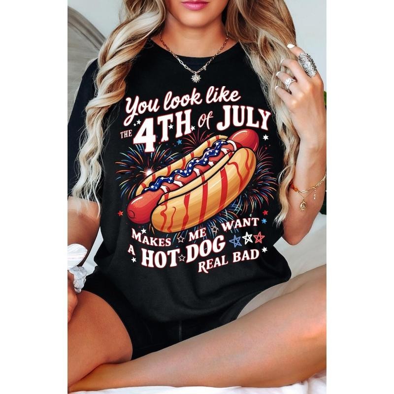 You Look Like the 4th of July Shirt Retro America Hot dog Shirt Funny 4th July Png, Freedom, American, For Black and Dark Color Shirt  T-shirt, sweater and Hoodie