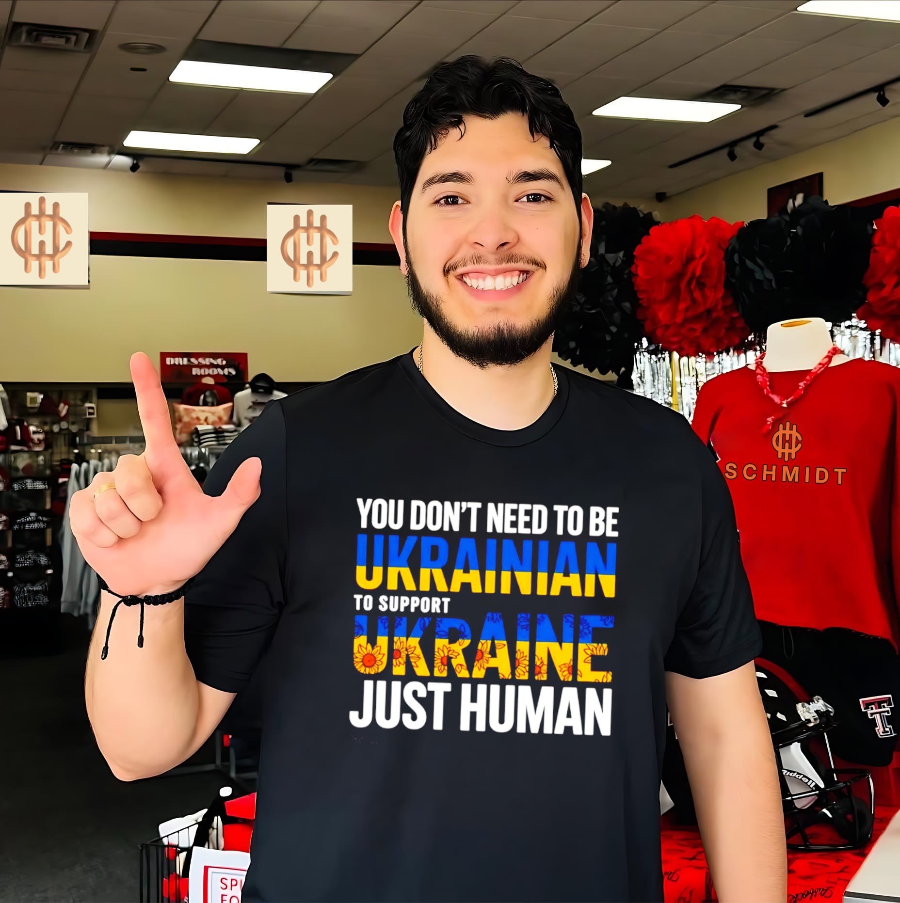 You don’t need to be Ukrainian to support Ukraine just human shirt