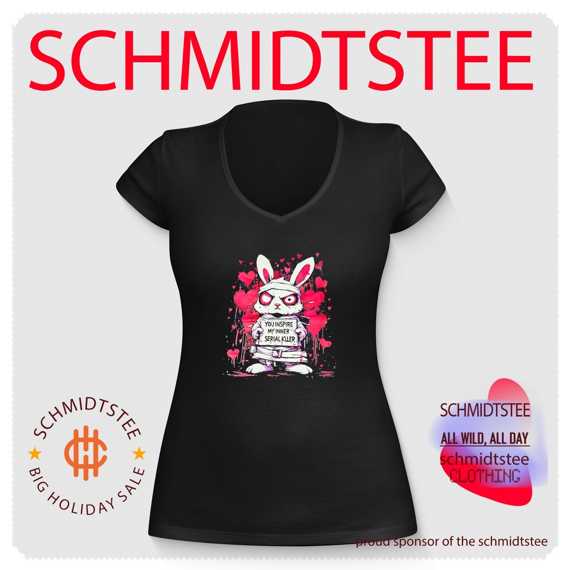 You inspre my inner serial killer graphic bunny shirt