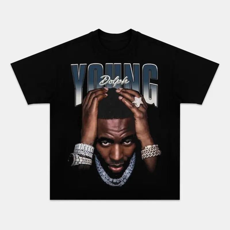 Young Dolph 90s Rapper Shirt, King of Memphis T-shirt, Streetwear Gifts Shirt Hoodie, Sweatshirt | PureTeeCo.com