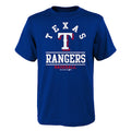 Youth Royal Texas Rangers Arch T-Shirt Hoodie, Sweatshirt | PureTeeCo.com