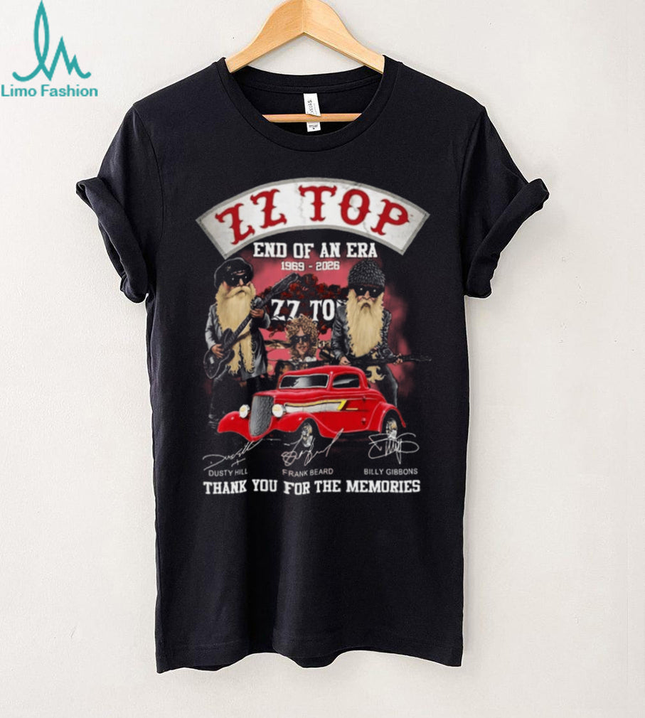 ZZ Top Band End Of An Era 1969 To 2026 Signatures Farewell Shirt