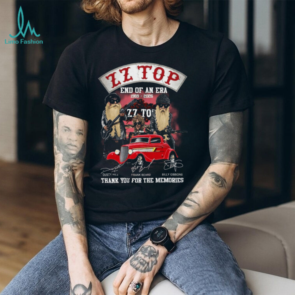ZZ Top Band End Of An Era 1969 To 2026 Signatures Farewell Shirt