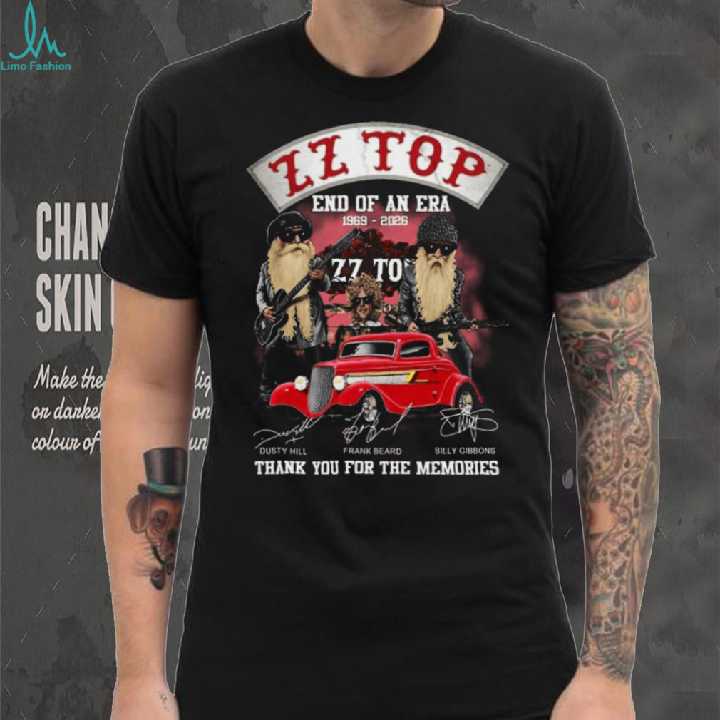 ZZ Top Band End Of An Era 1969 To 2026 Signatures Farewell Shirt
