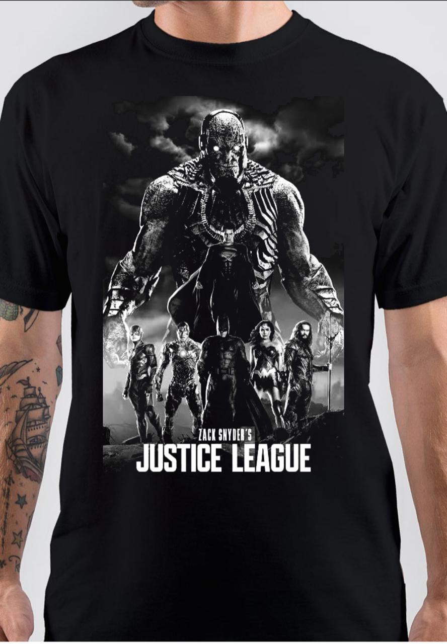 Zack Snyderâ€™s Justice League Black T-Shirt Hoodie, Sweatshirt | PureTeeCo.com
