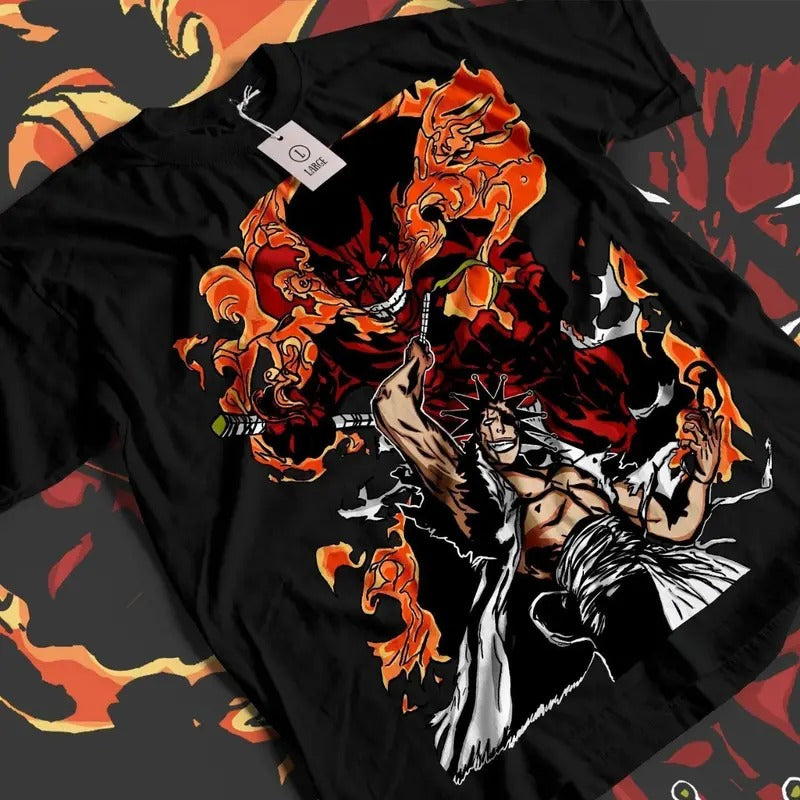 Zaraki Kenpachi Bleach Ichigo Bankai Anime Unisex Tshirt T-Shirt Tee ALL SIZES Hoodie, Sweatshirt | PureTeeCo.com
