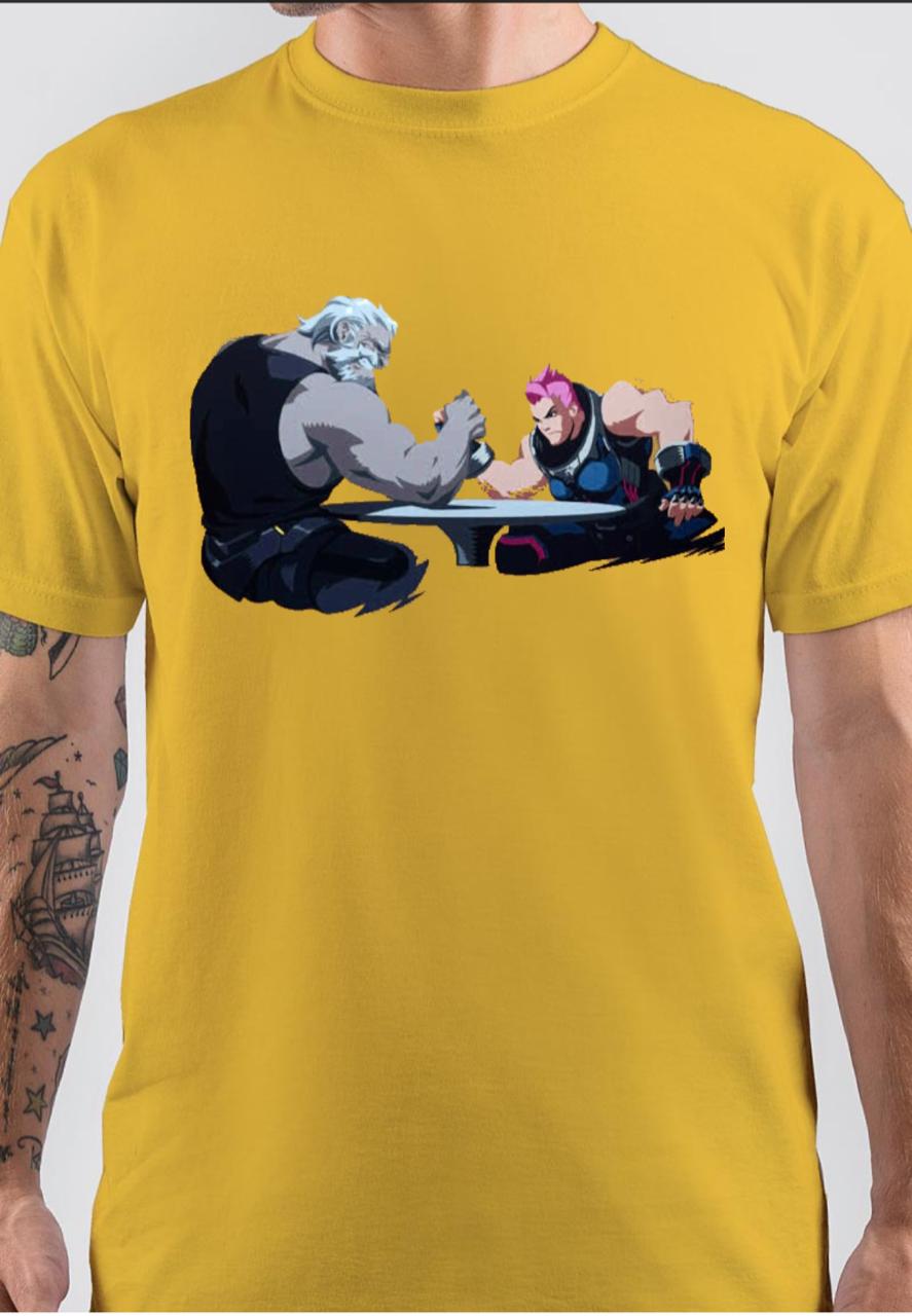 Zarya And Reinhardt T-Shirt Hoodie, Sweatshirt | PureTeeCo.com