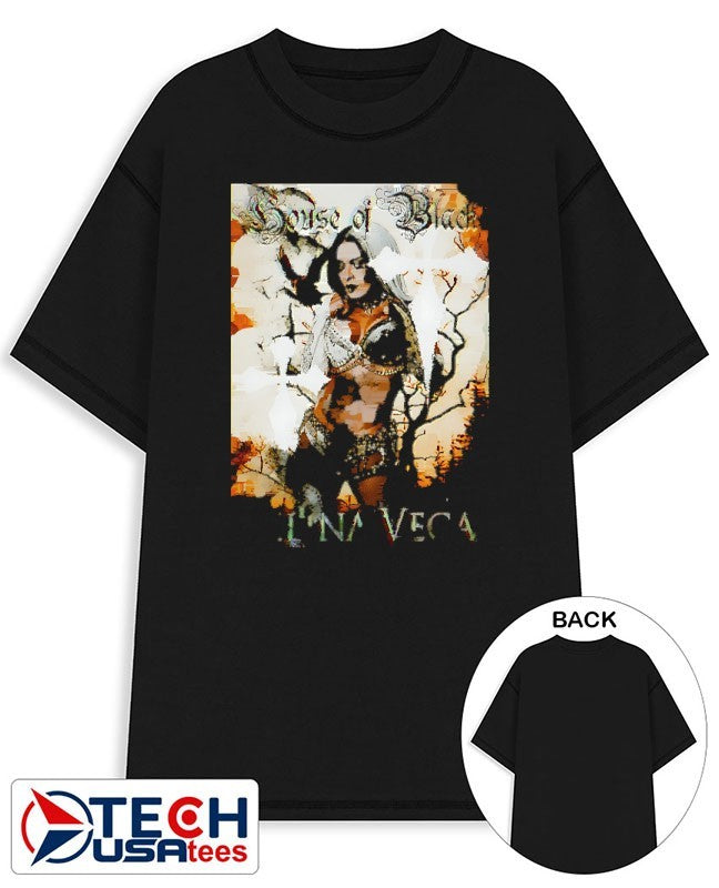 Zelina Vega House of Black graphic shirt