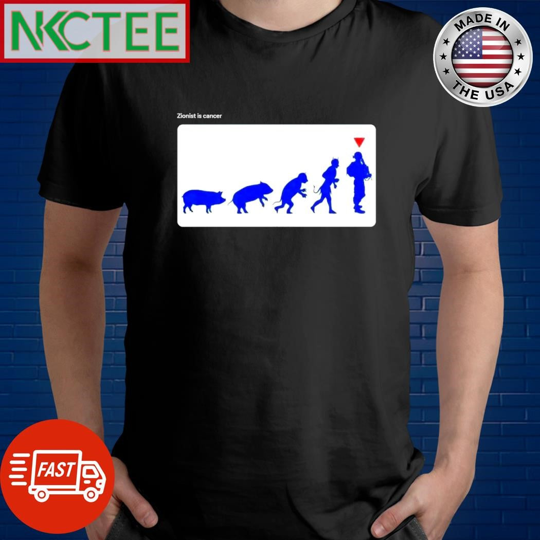 Zionist is cancer Pig turns into demon and warrior shirt
