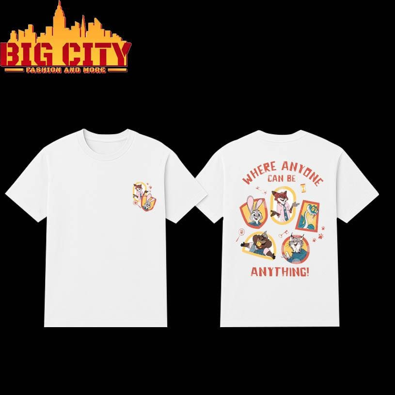 Zootropolis Boys Where Anyone Can Be Anything Two Sided Shirt
