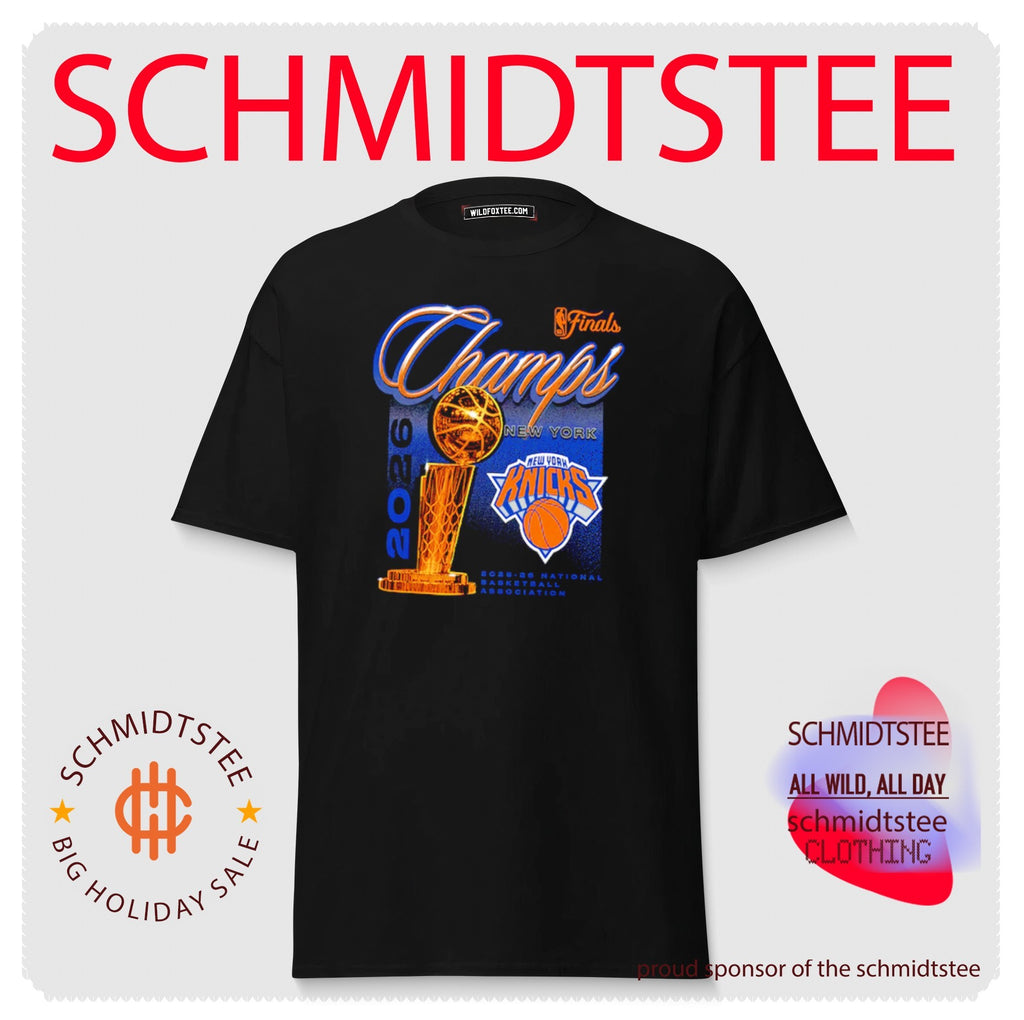 New York Knicks 2026 NBA Finals Champions Trophy T-Shirt