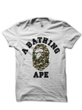 A Bathing Ape White T-Shirt Style001 Hoodie, Sweatshirt | PureTeeCo.com