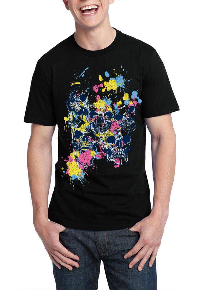Skulls Black T-Shirt Hoodie, Sweatshirt | PureTeeCo.com