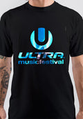 Ultra Music Festival Half Sleeve Black T-Shirt Hoodie, Sweatshirt | PureTeeCo.com