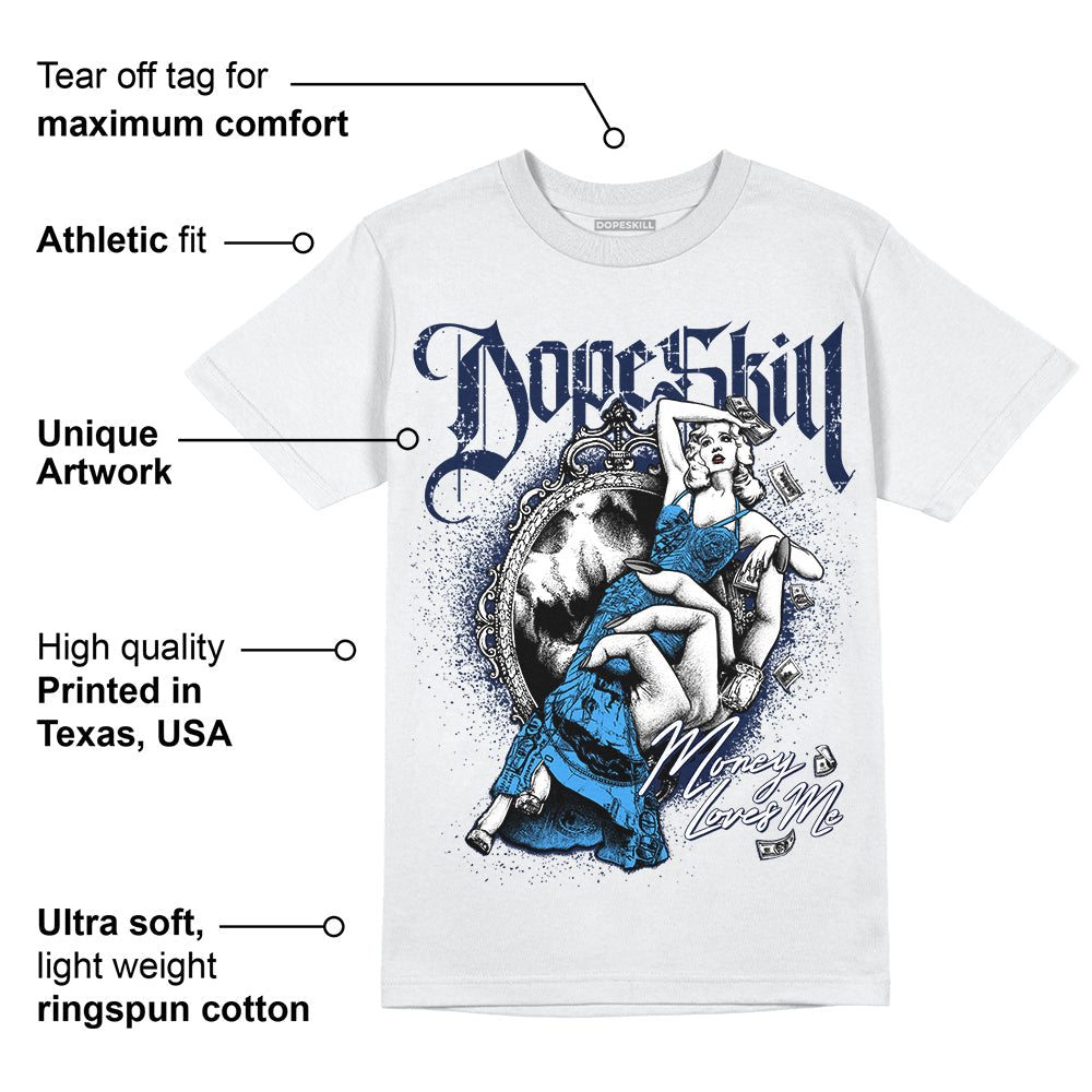 AJ Spizike White Obsidian DopeSkill T-Shirt Money Loves Me Graphic Hoodie, Sweatshirt | PureTeeCo.com (Image 3)